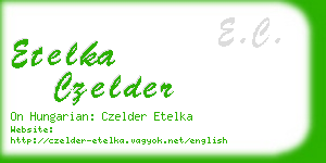 etelka czelder business card